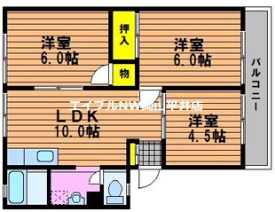 サンヴィレッジ桜Bの物件間取画像